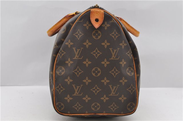 Authentic LOUIS VUITTON Monogram Speedy 35 Hand Bag M41524 LV 8014C