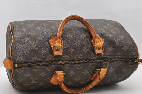 Authentic LOUIS VUITTON Monogram Speedy 35 Hand Bag M41524 LV 8014C