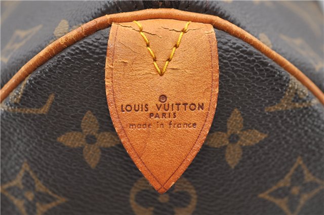 Authentic LOUIS VUITTON Monogram Speedy 35 Hand Bag M41524 LV 8014C