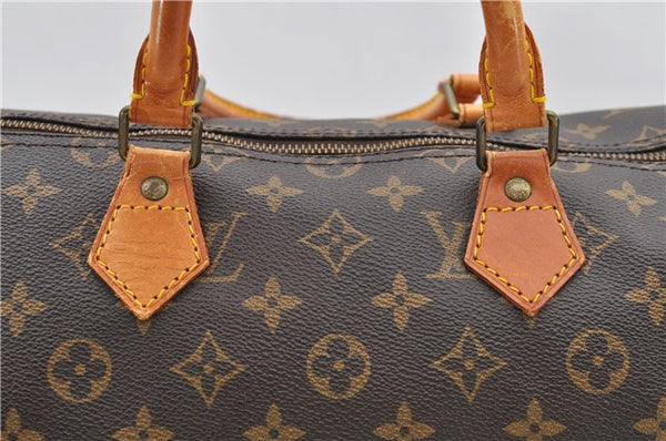 Authentic LOUIS VUITTON Monogram Speedy 35 Hand Bag M41524 LV 8014C