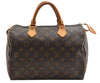 Authentic Louis Vuitton Monogram Speedy 30 Hand Boston Bag M41526 LV 8014F