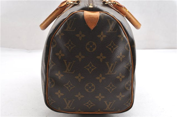 Authentic Louis Vuitton Monogram Speedy 30 Hand Boston Bag M41526 LV 8014F