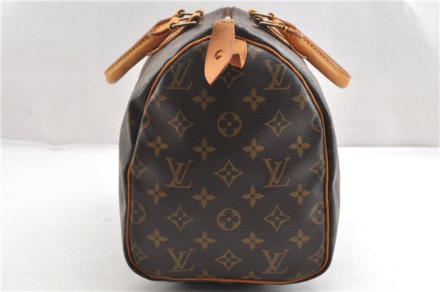 Authentic Louis Vuitton Monogram Speedy 30 Hand Boston Bag M41526 LV 8014F