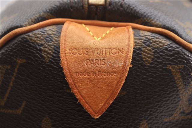 Authentic Louis Vuitton Monogram Speedy 30 Hand Boston Bag M41526 LV 8014F