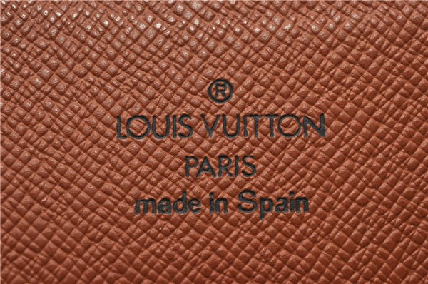 Authentic Louis Vuitton Monogram Porte Monnaie Zip Long Wallet M61727 LV 8017F