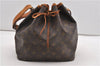 Authentic Louis Vuitton Monogram Petit Noe M42226 Shoulder Drawstring Bag 8018F