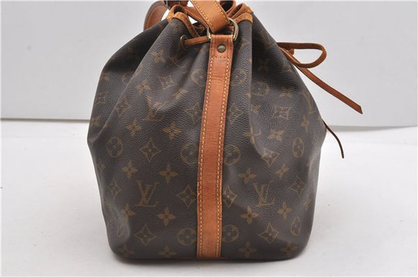 Authentic Louis Vuitton Monogram Petit Noe M42226 Shoulder Drawstring Bag 8018F