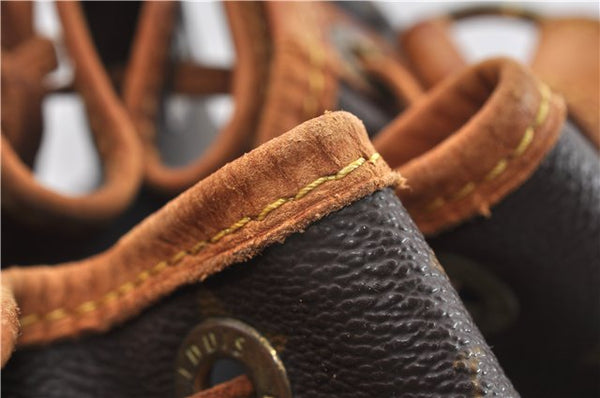 Authentic Louis Vuitton Monogram Petit Noe M42226 Shoulder Drawstring Bag 8018F