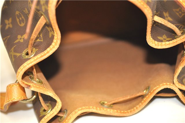 Authentic Louis Vuitton Monogram Petit Noe M42226 Shoulder Drawstring Bag 8018F