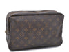 Auth LOUIS VUITTON Monogram Trousse Toilette 28 Clutch Hand Bag M47522 LV 8022C
