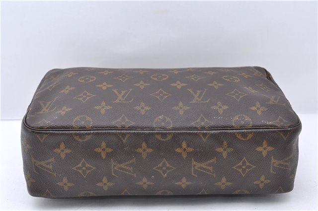 Auth LOUIS VUITTON Monogram Trousse Toilette 28 Clutch Hand Bag M47522 LV 8022C