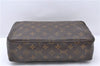 Auth LOUIS VUITTON Monogram Trousse Toilette 28 Clutch Hand Bag M47522 LV 8022C