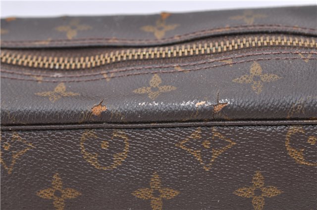 Auth LOUIS VUITTON Monogram Trousse Toilette 28 Clutch Hand Bag M47522 LV 8022C
