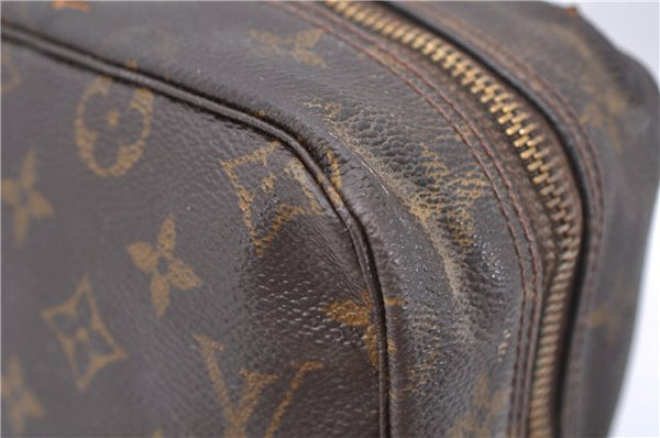 Auth LOUIS VUITTON Monogram Trousse Toilette 28 Clutch Hand Bag M47522 LV 8022C