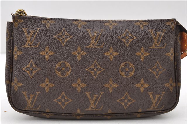 Authentic LOUIS VUITTON Monogram Pochette Accessoires Pouch M51980 LV 8024C