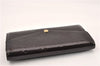 Authentic Louis Vuitton Vernis Portefeuille Sarah Wallet M90152 Wine Red 8026F