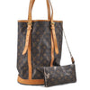 Authentic LOUIS VUITTON Monogram Bucket GM Shoulder Bag M42236 LV Junk 8027C