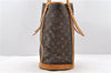 Authentic LOUIS VUITTON Monogram Bucket GM Shoulder Bag M42236 LV Junk 8027C