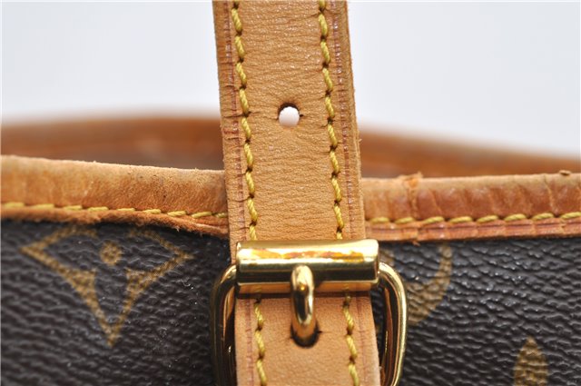 Authentic LOUIS VUITTON Monogram Bucket GM Shoulder Bag M42236 LV Junk 8027C