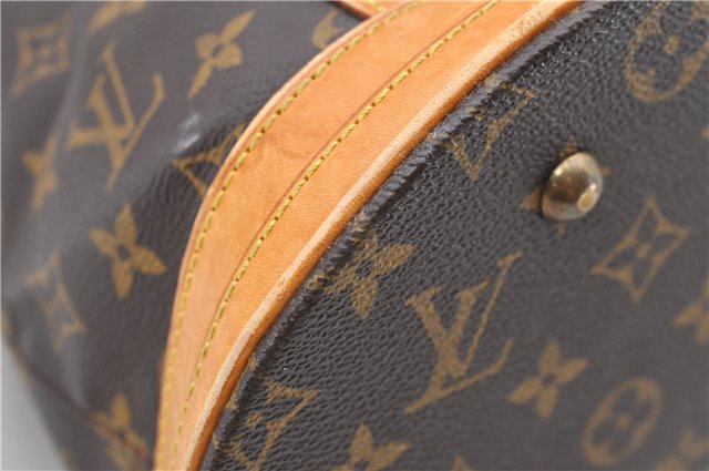 Authentic LOUIS VUITTON Monogram Bucket GM Shoulder Bag M42236 LV Junk 8027C