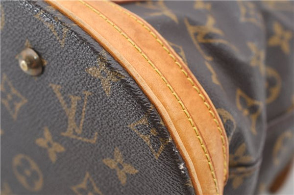 Authentic LOUIS VUITTON Monogram Bucket GM Shoulder Bag M42236 LV Junk 8027C