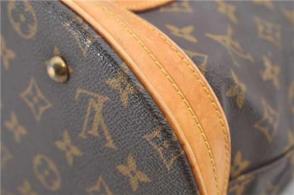 Authentic LOUIS VUITTON Monogram Bucket GM Shoulder Bag M42236 LV Junk 8027C