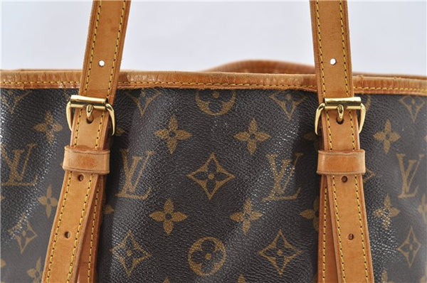 Authentic LOUIS VUITTON Monogram Bucket GM Shoulder Bag M42236 LV Junk 8027C