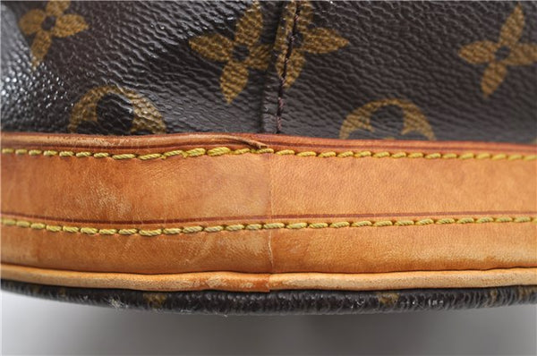 Authentic LOUIS VUITTON Monogram Bucket GM Shoulder Bag M42236 LV Junk 8027C