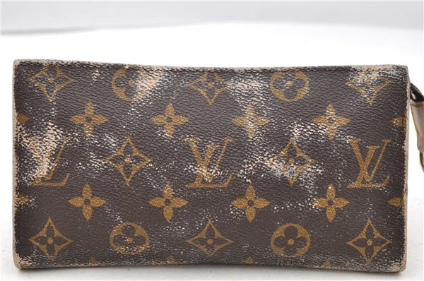 Authentic LOUIS VUITTON Monogram Bucket GM Shoulder Bag M42236 LV Junk 8027C