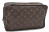 Auth LOUIS VUITTON Monogram Trousse Toilette 28 Clutch Hand Bag M47522 LV 8031C