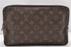 Auth LOUIS VUITTON Monogram Trousse Toilette 28 Clutch Hand Bag M47522 LV 8031C