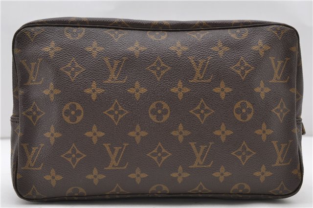 Auth LOUIS VUITTON Monogram Trousse Toilette 28 Clutch Hand Bag M47522 LV 8031C