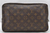 Auth LOUIS VUITTON Monogram Trousse Toilette 28 Clutch Hand Bag M47522 LV 8031C