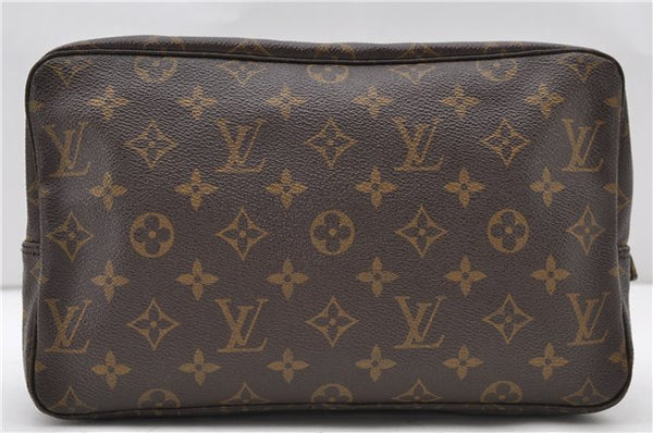 Auth LOUIS VUITTON Monogram Trousse Toilette 28 Clutch Hand Bag M47522 LV 8031C