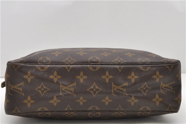 Auth LOUIS VUITTON Monogram Trousse Toilette 28 Clutch Hand Bag M47522 LV 8031C