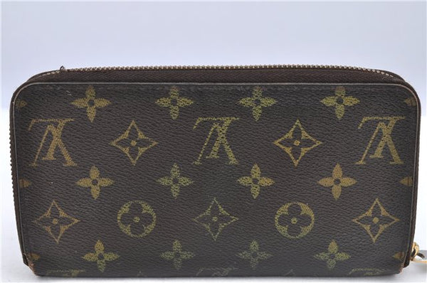 Authentic Louis Vuitton Monogram Zippy Wallet Long Purse M60017 LV 8033B