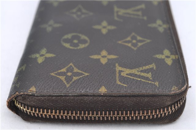 Authentic Louis Vuitton Monogram Zippy Wallet Long Purse M60017 LV 8033B