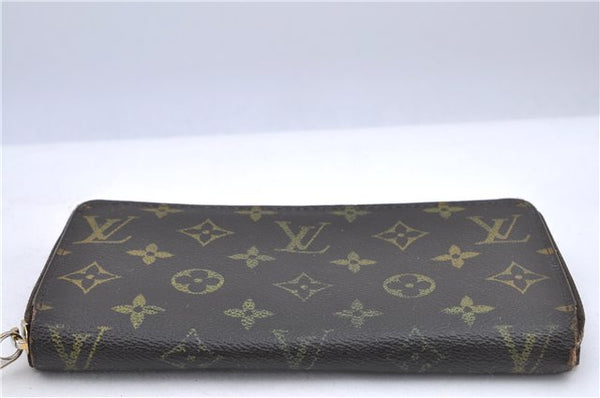 Authentic Louis Vuitton Monogram Zippy Wallet Long Purse M60017 LV 8033B