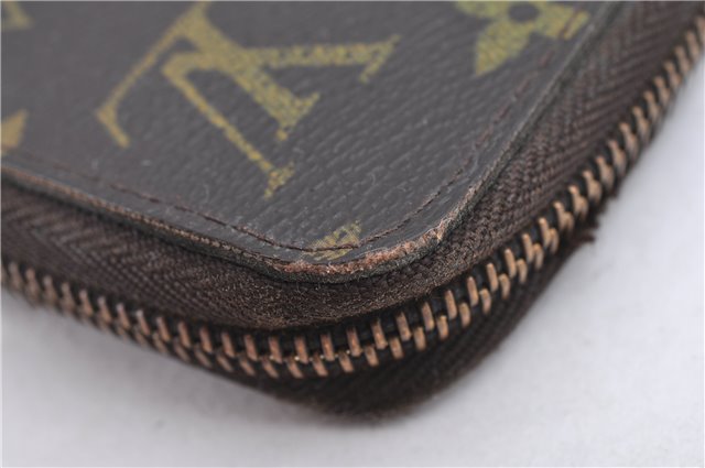 Authentic Louis Vuitton Monogram Zippy Wallet Long Purse M60017 LV 8033B