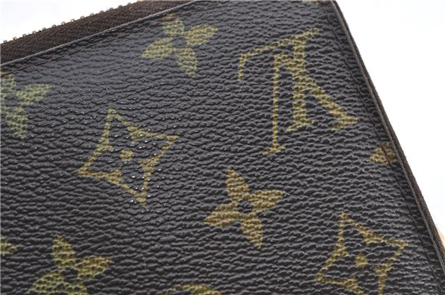 Authentic Louis Vuitton Monogram Zippy Wallet Long Purse M60017 LV 8033B