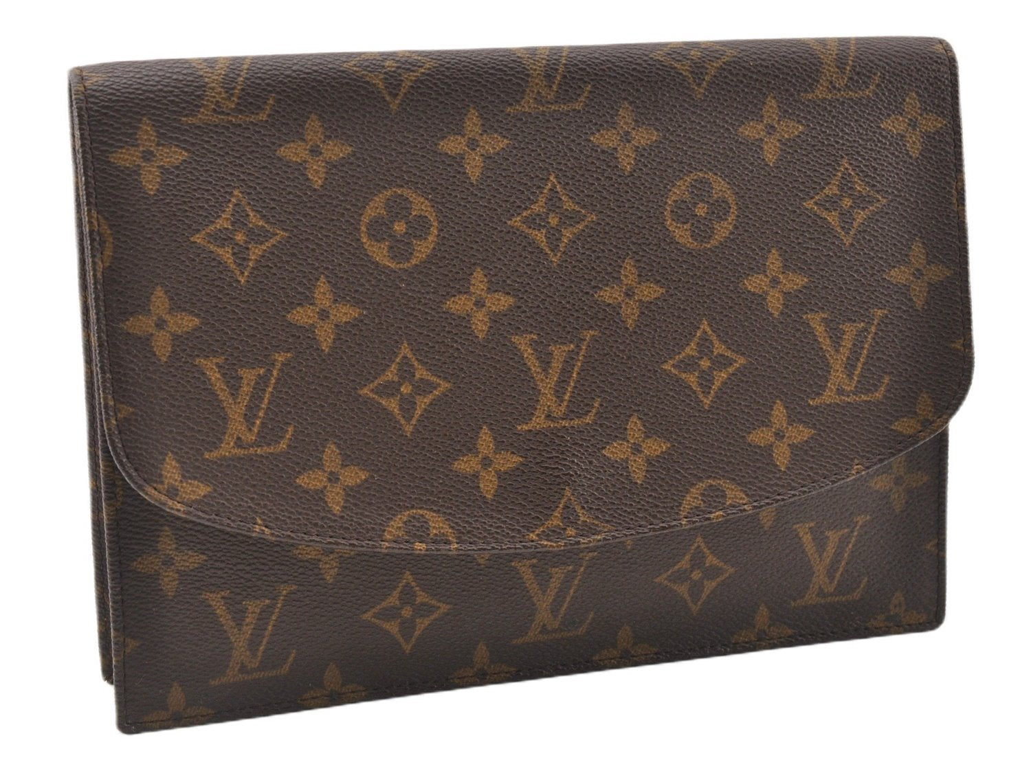 Authentic Louis Vuitton Monogram Pochette Rabat Clutch Hand Bag M51940 LV 8033F