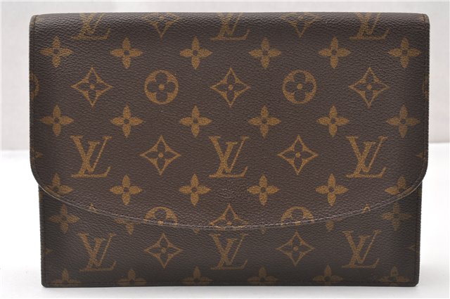 Authentic Louis Vuitton Monogram Pochette Rabat Clutch Hand Bag M51940 LV 8033F