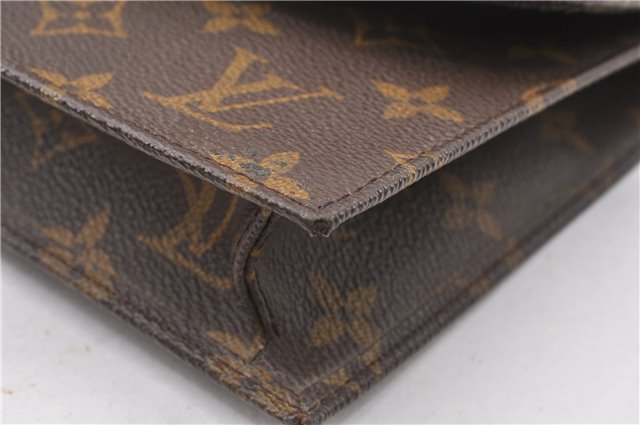 Authentic Louis Vuitton Monogram Pochette Rabat Clutch Hand Bag M51940 LV 8033F