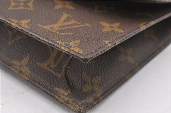 Authentic Louis Vuitton Monogram Pochette Rabat Clutch Hand Bag M51940 LV 8033F