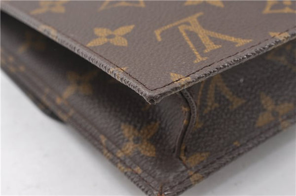Authentic Louis Vuitton Monogram Pochette Rabat Clutch Hand Bag M51940 LV 8033F