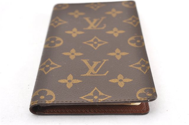 Auth Louis Vuitton Monogram Agenda Horizontal Notebook Cover R20008 LV 8035F
