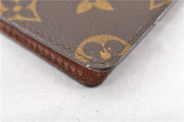 Auth Louis Vuitton Monogram Agenda Horizontal Notebook Cover R20008 LV 8035F