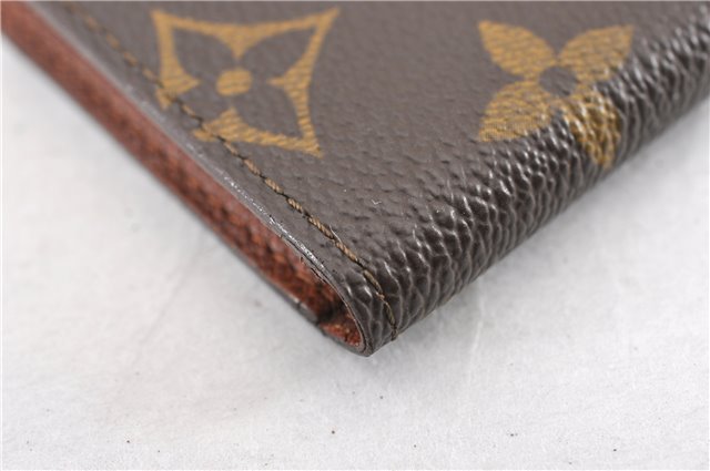 Auth Louis Vuitton Monogram Agenda Horizontal Notebook Cover R20008 LV 8035F
