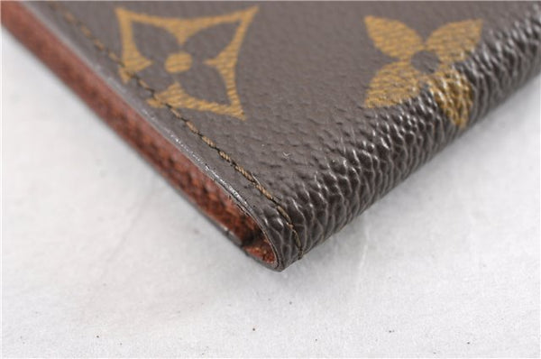 Auth Louis Vuitton Monogram Agenda Horizontal Notebook Cover R20008 LV 8035F