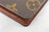 Auth Louis Vuitton Monogram Agenda Horizontal Notebook Cover R20008 LV 8035F